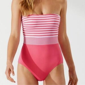 Tommy Bahama Women's Breaker Bay Bandeau One Piece‎ Swimsuit
